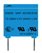 Конденсатор 2200 пФ ±20% 300 В AC, Y2 B32021A3222M000